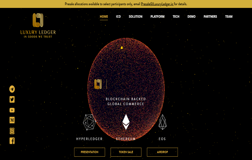 LUXURY LEDGER - ICO DEVELOPMENT SERVICES